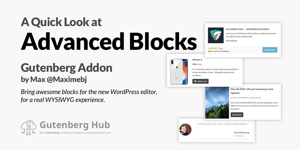 Advanced Gutenberg Blocks – Gutenberg Addon – Quick Look