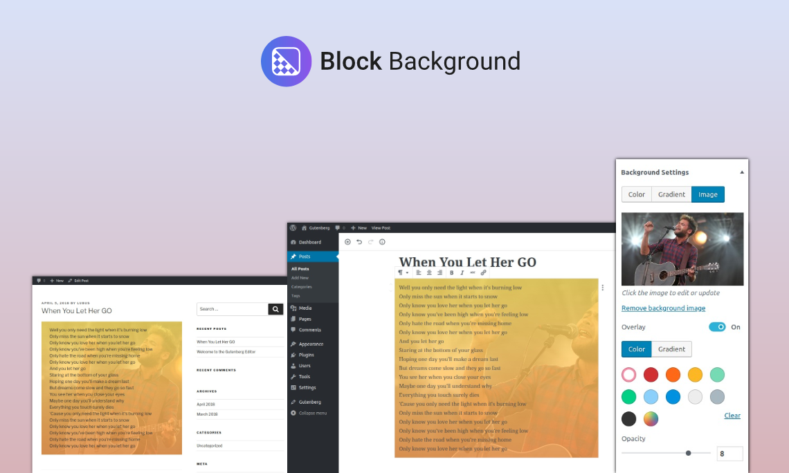 Block Background – Extending WordPress Gutenberg Blocks