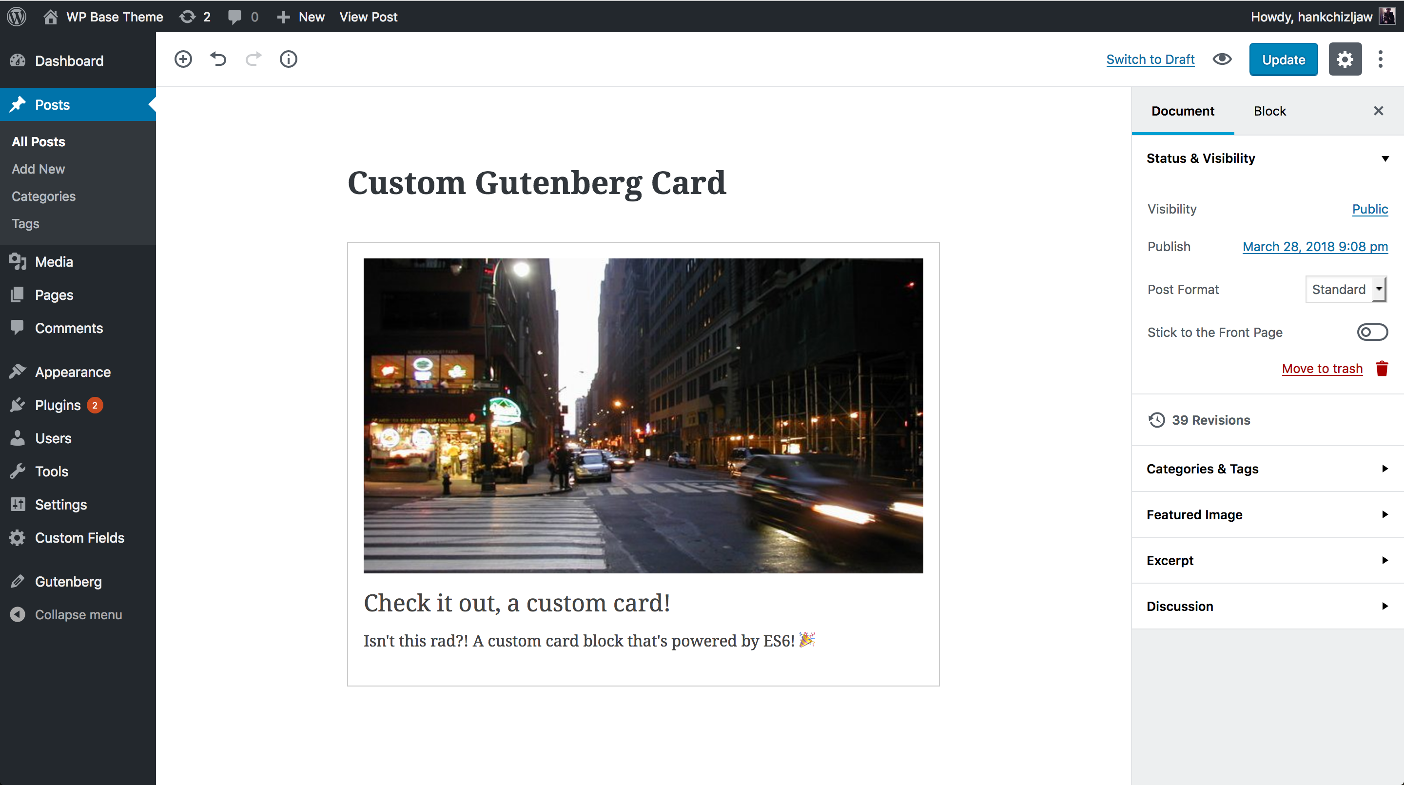 Learning Gutenberg: Building Our Custom Card Block