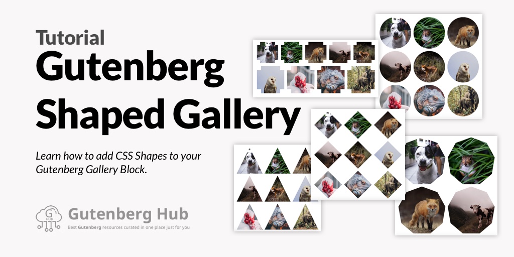How to add CSS shapes to Gutenberg WordPress Gallery Block?