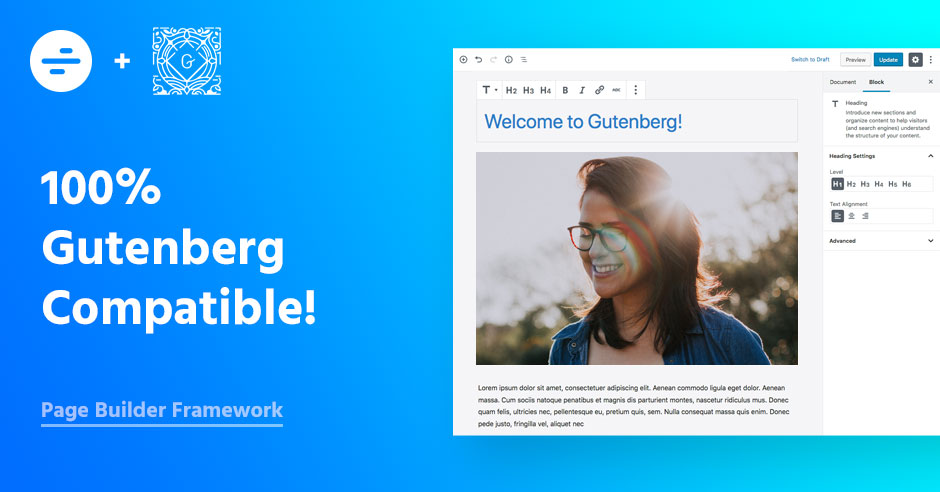 Page Builder Framework Theme – 100% Gutenberg Compatible