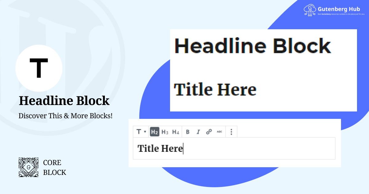 Gutenberg heading block wordpress gutenberg block library