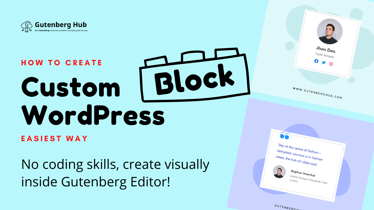 How to Create a Custom WordPress Editor Block Visually (Easiest Way)
