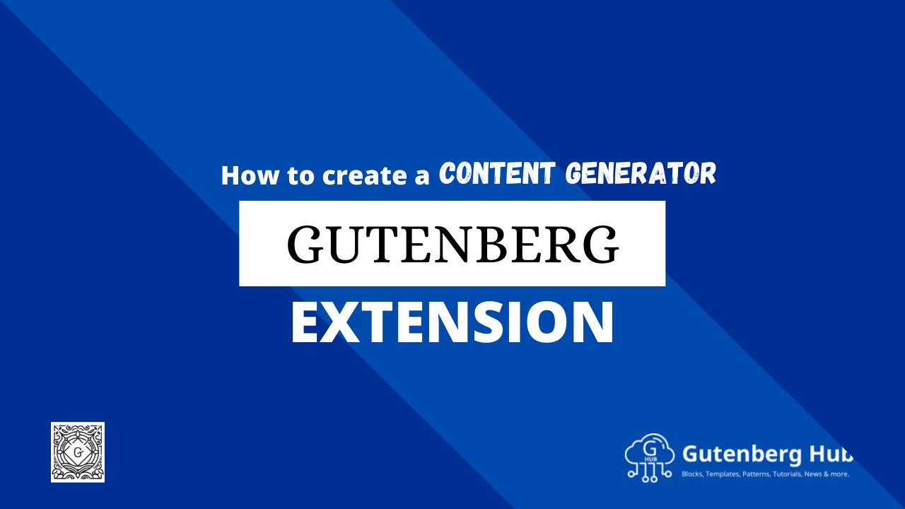 How to create a dummy content generator for WordPress block editor Gutenberg