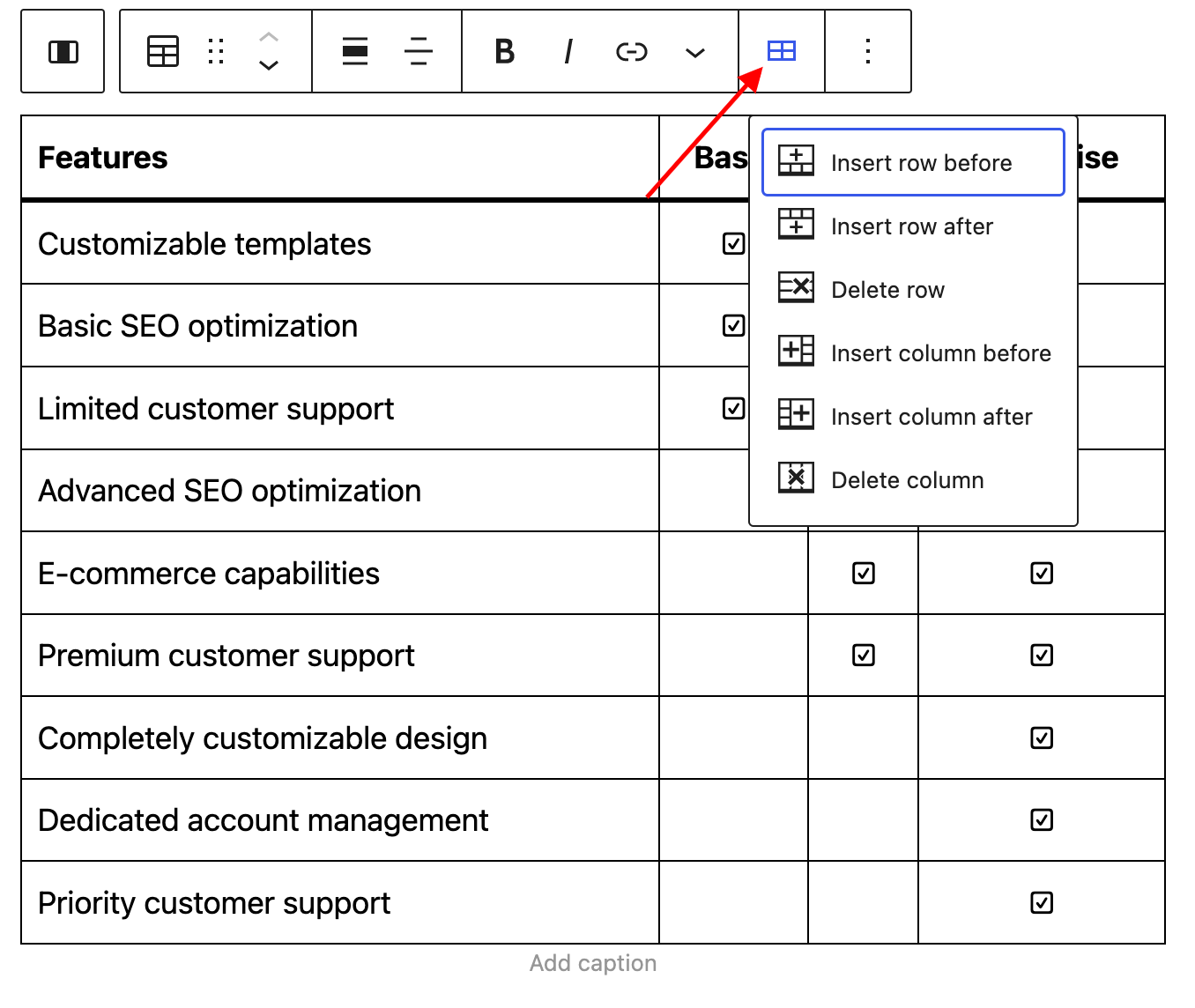 How To Add Rows In Wordpress Website