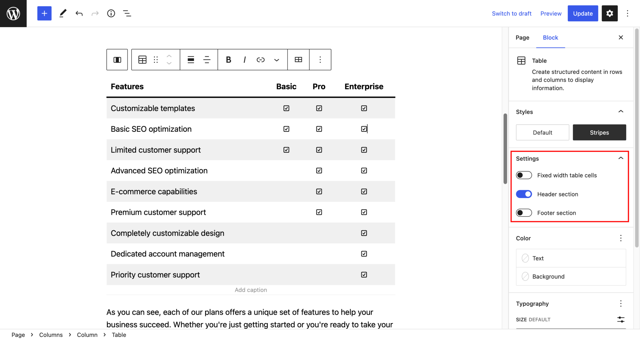 how-to-create-a-comparison-table-for-your-pricing-page-in-wordpress